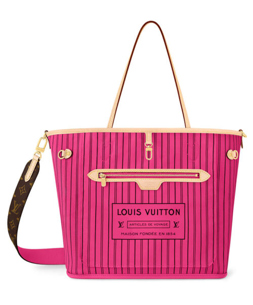 Louis Vuitton Neverfull Bandouliere Inside Out MM M12257 Peachblow